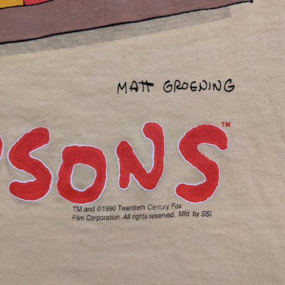Vintage 1990 The Simpsons t-shirt - Picture 3 of 6